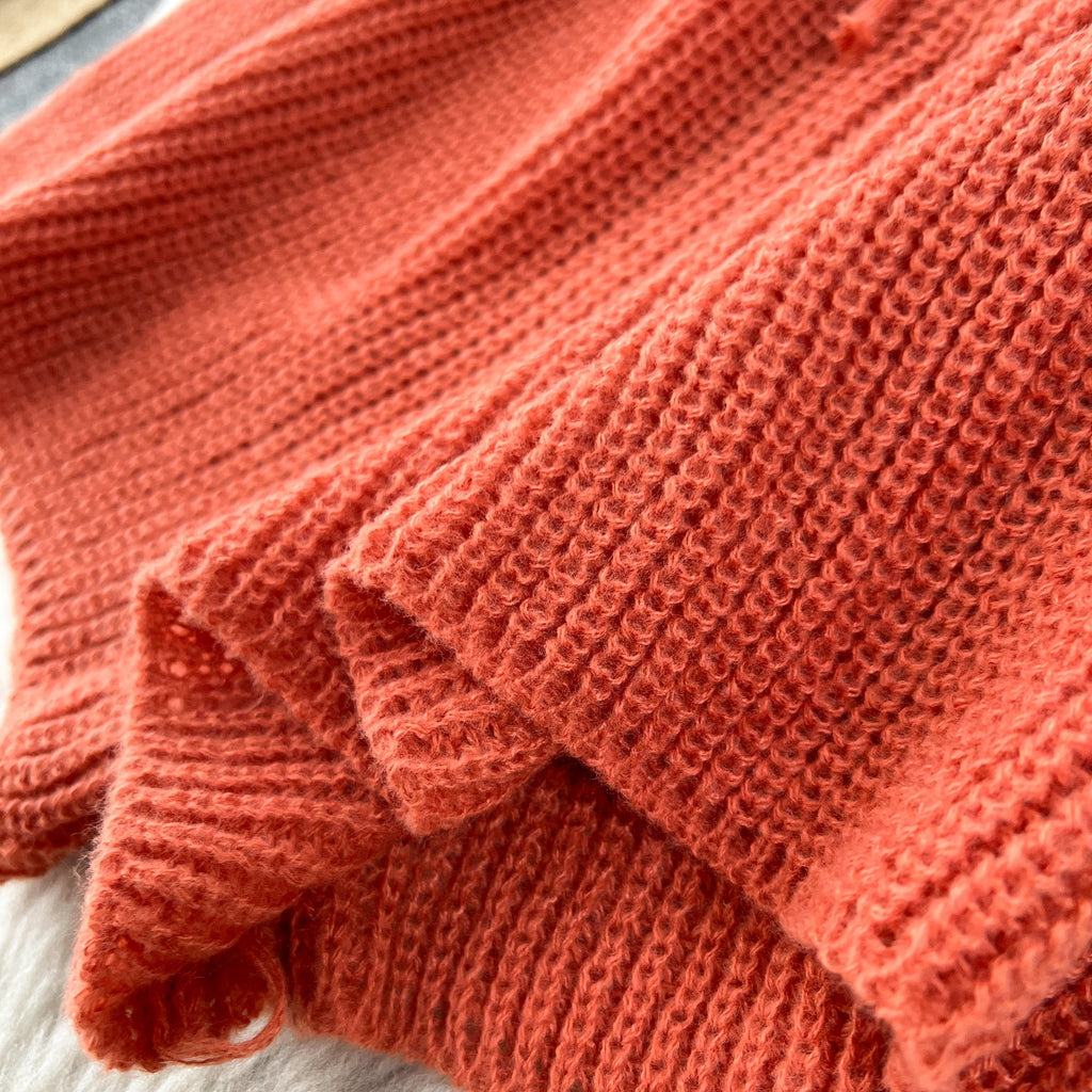 Elastic Solid Color Hollowed Knit Romper