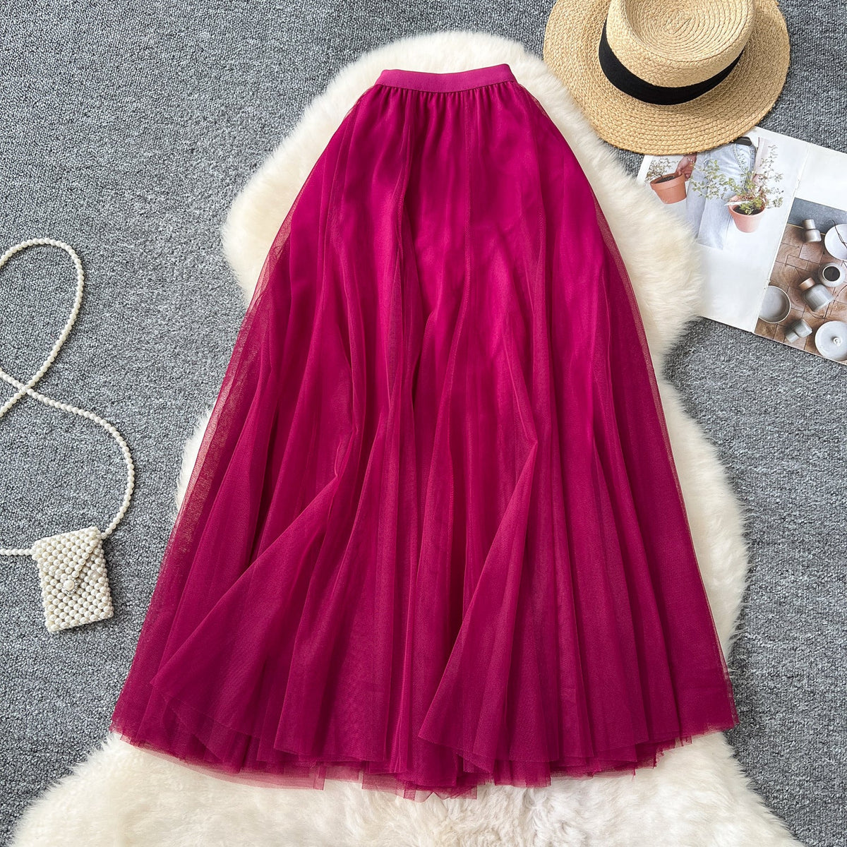 Fairy A-line Puffy Mesh Skirt