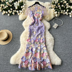 Niche 3d Flower Embroidered Dress