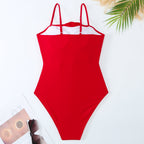 One-piece Belly-Shading Backless Swimsuit Chiffon Skirt