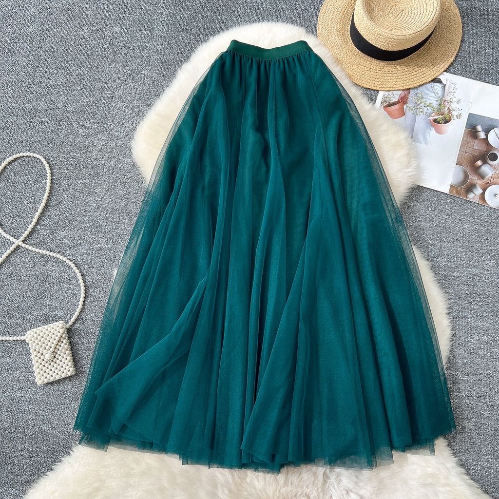 Fairy A-line Puffy Mesh Skirt
