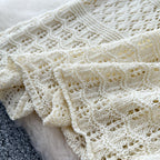 Elegant Hollowed Crochet Knitted Dress