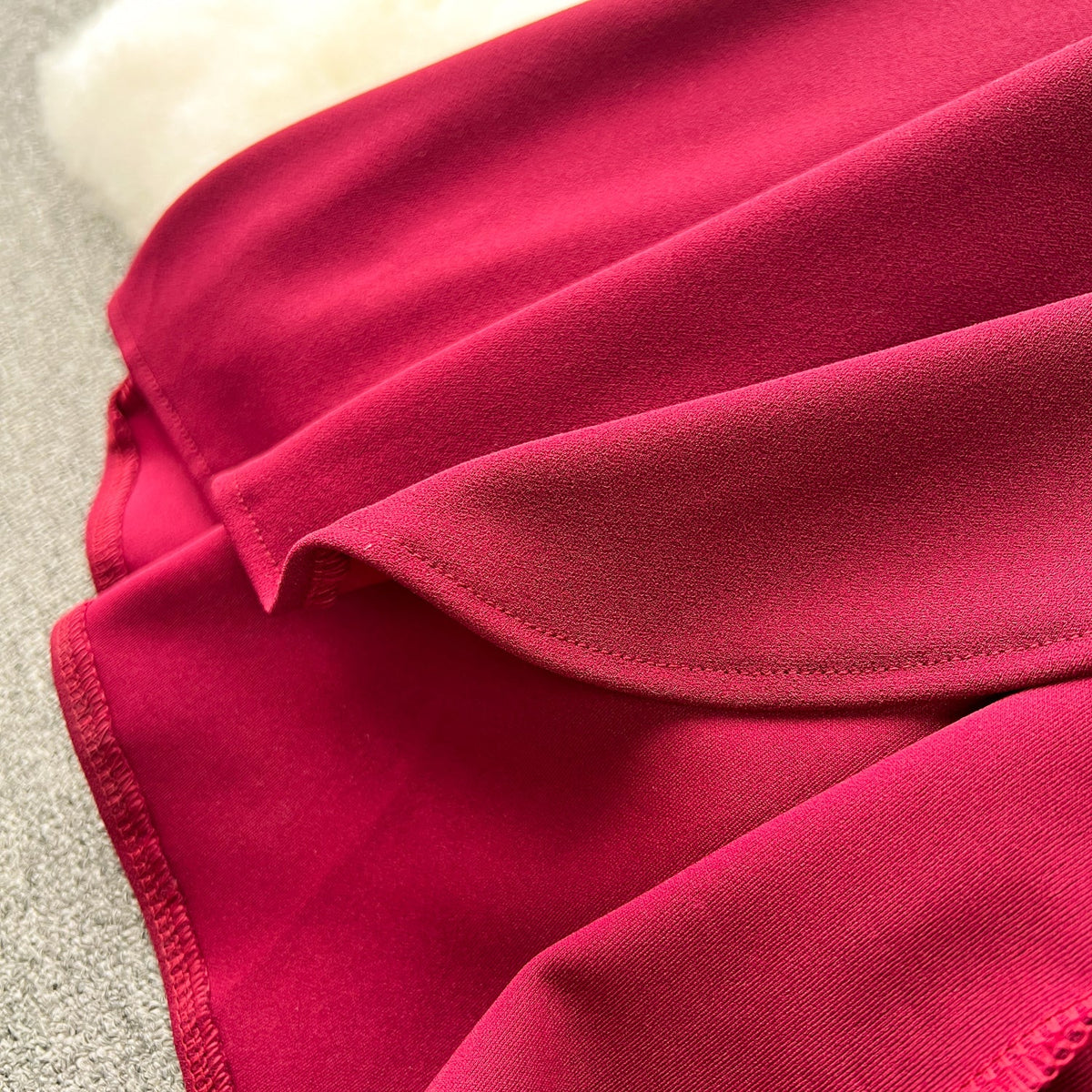 Premium Ruffled Patchwork Slim Dress