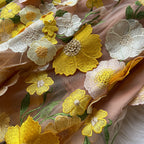 Niche 3d Flower Embroidered Dress