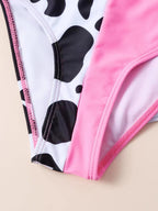 Summer Retro Polka Dot Spot Swimsuit