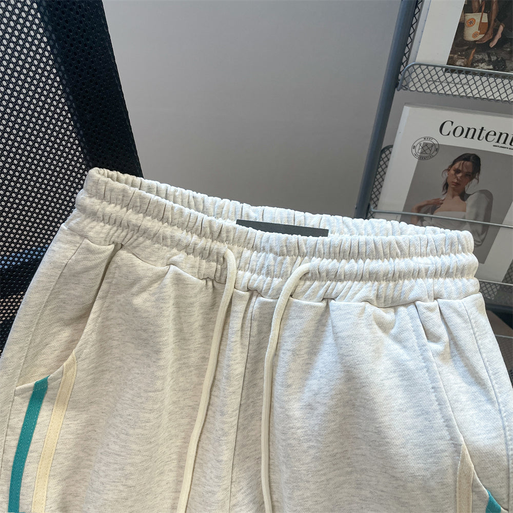 Cartoon Embroidered Casual Drawstring Trousers