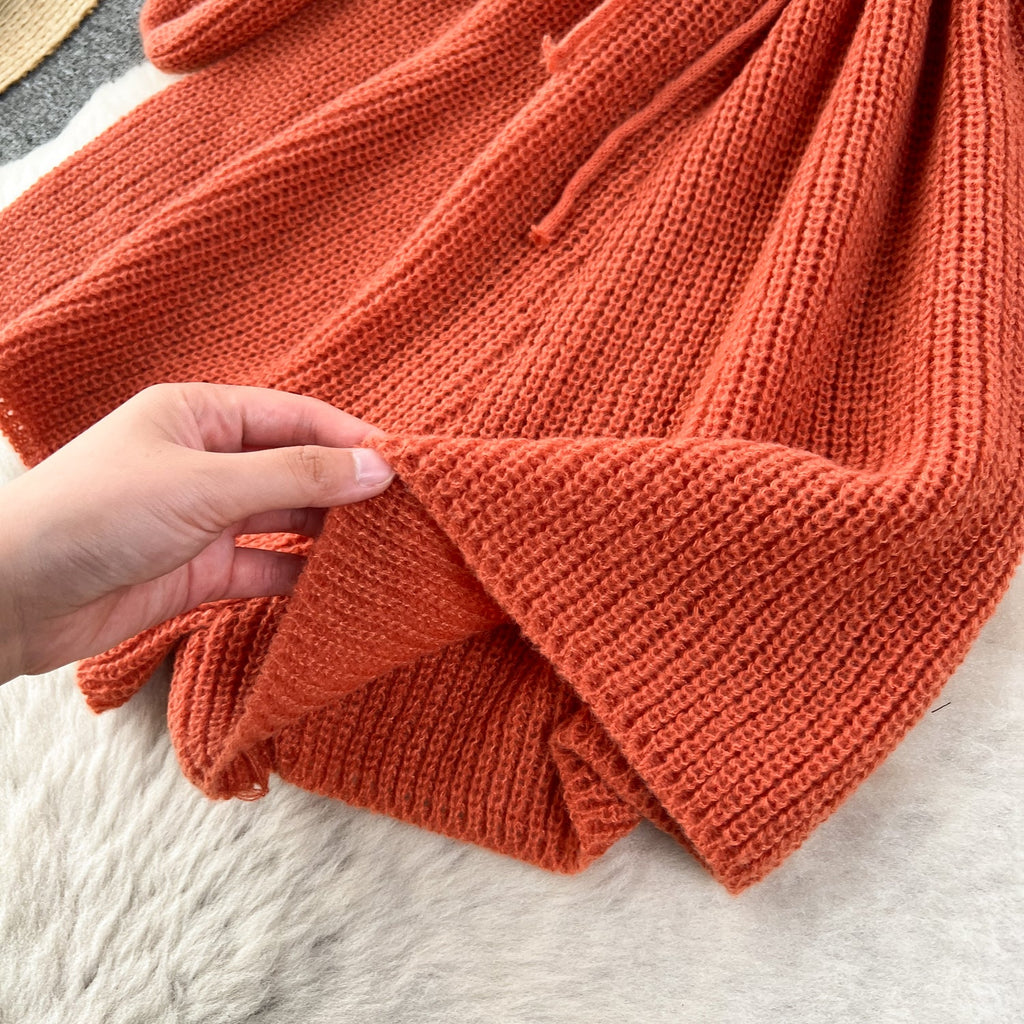 Elastic Solid Color Hollowed Knit Romper