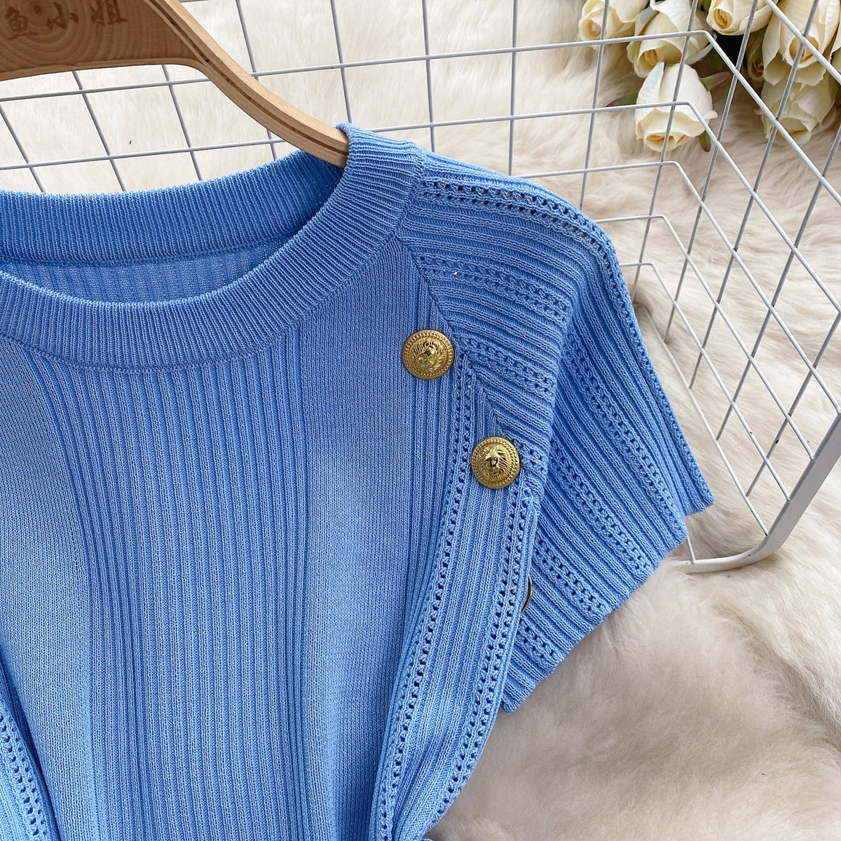 Elegant Knitwear&Skirt Knitted 2Pcs