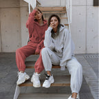 Drawstring Sweatshirt&Pants Casual 2Pcs