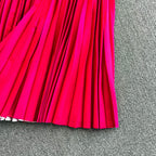 Thickened Cardigan&Gradient Skirt 2Pcs
