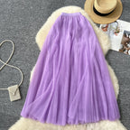 Fairy A-line Puffy Mesh Skirt