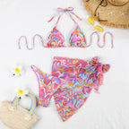 Multi-color Printed Sexy Bikini