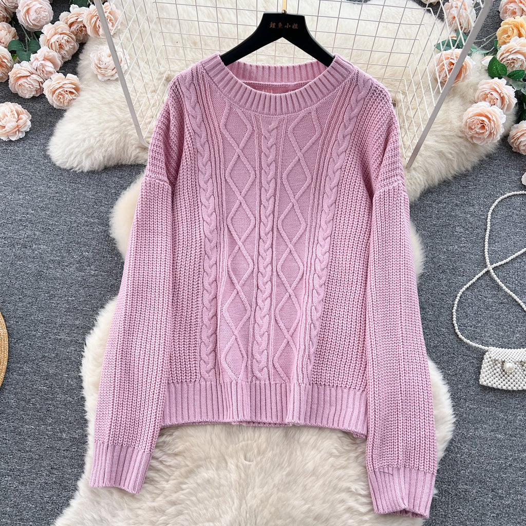 Twisted Sweater&Draped Trousers 2Pcs