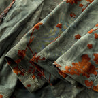 Vintage Tie-dye Floral Hollowed Cheongsam