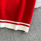 Camellia Cardigan&Skirt Knitted 2PCS