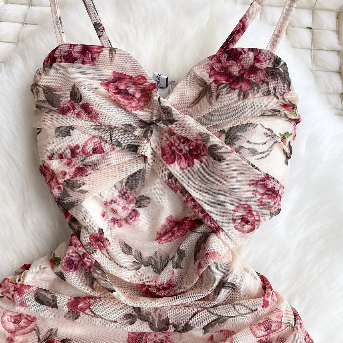 Hottie Pleated Floral Slip Dress