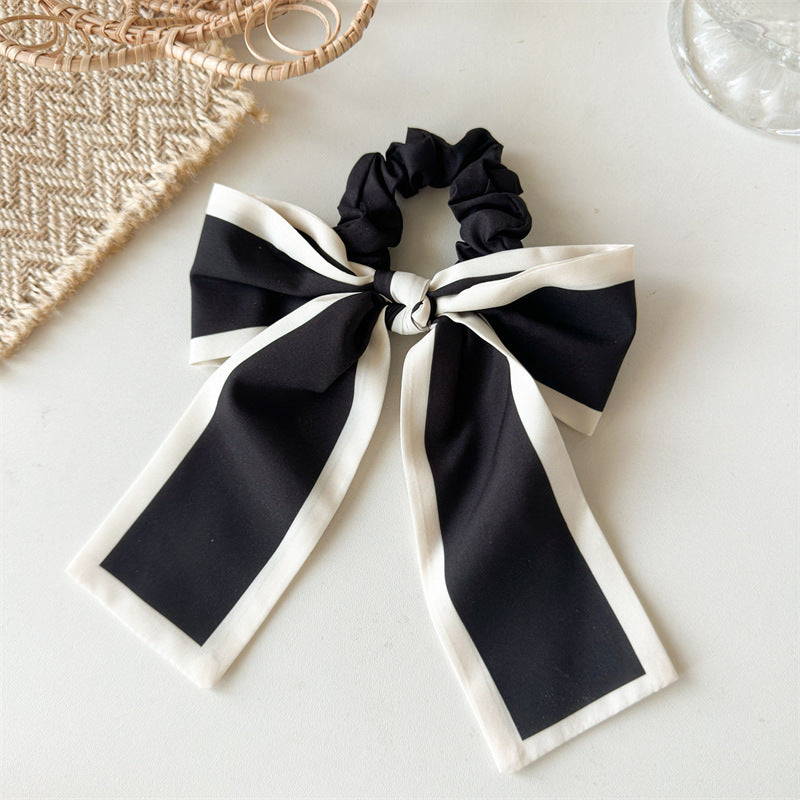 Summer Black And White Bow Hair Band