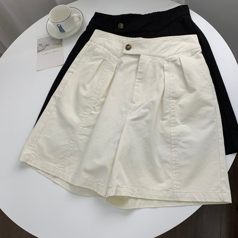 Loose High Waisted A-line Shorts