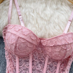 Vintage Lace Embroidered Fishbone Camisole