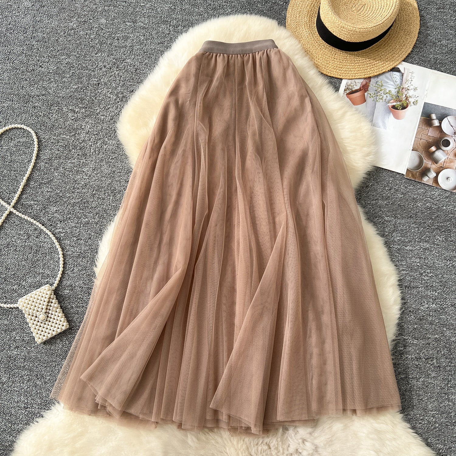 Fairy A-line Puffy Mesh Skirt