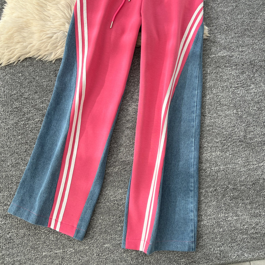Sweatshirt&Trousers Sportswear Denim 2Pcs