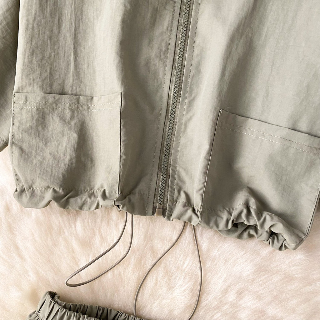 Chic Shirt&Skirt Drawstring 2Pcs