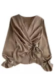 Premium V-neck Drawstring Top
