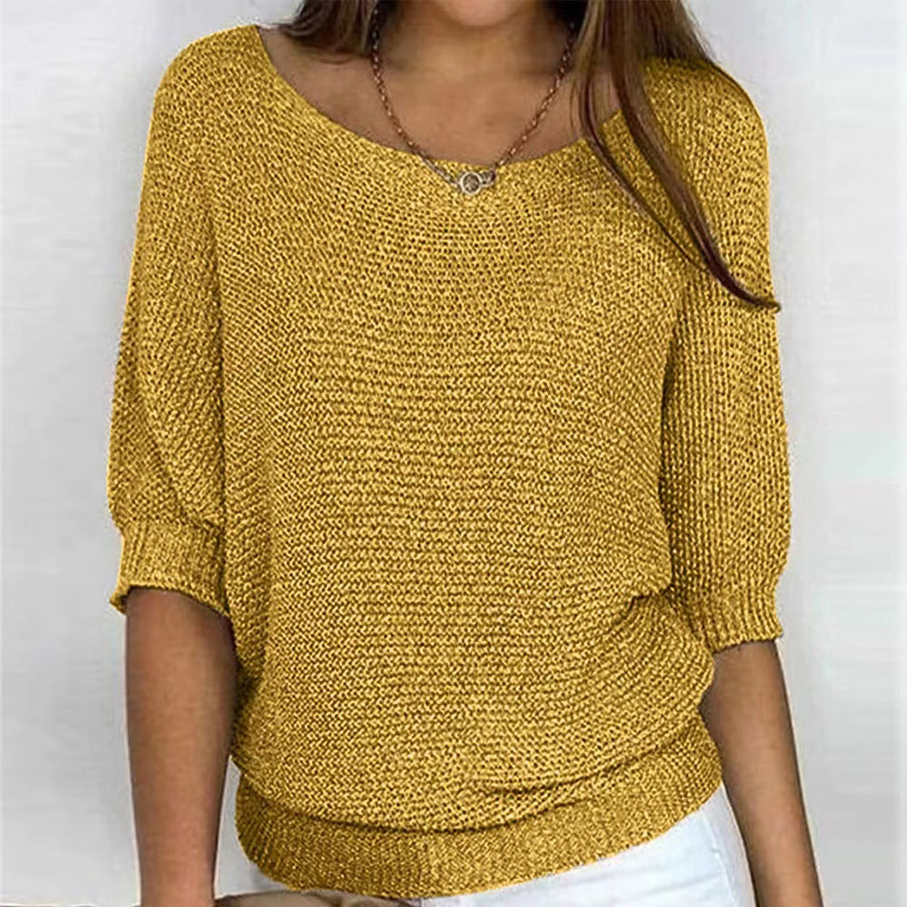 Naomi | Textured Knit Batwing Sweater