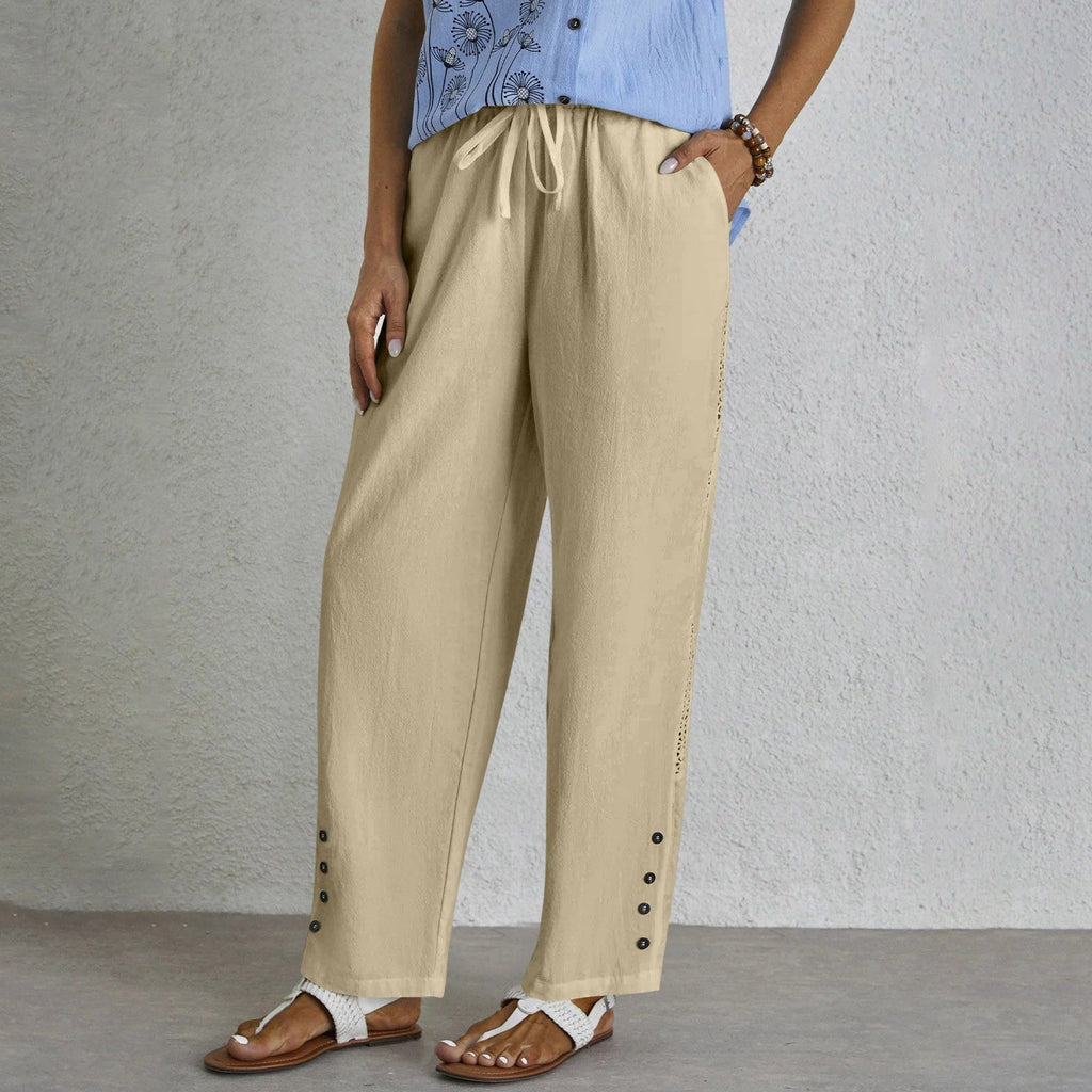 Amelia | Relaxed Button-Front Pants