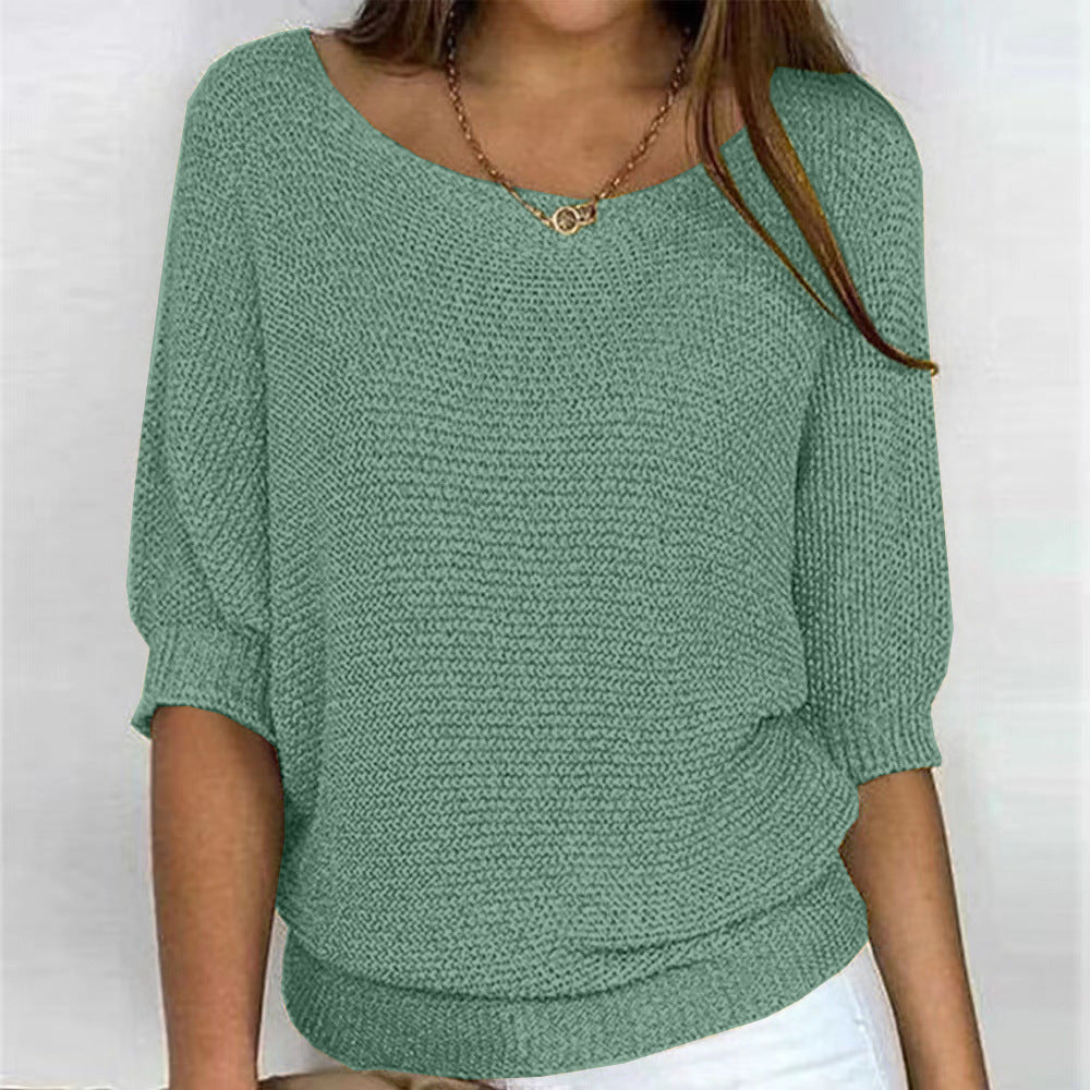 Naomi | Textured Knit Batwing Sweater