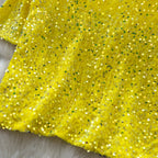 Crew Neck Sequined Short T-shirt