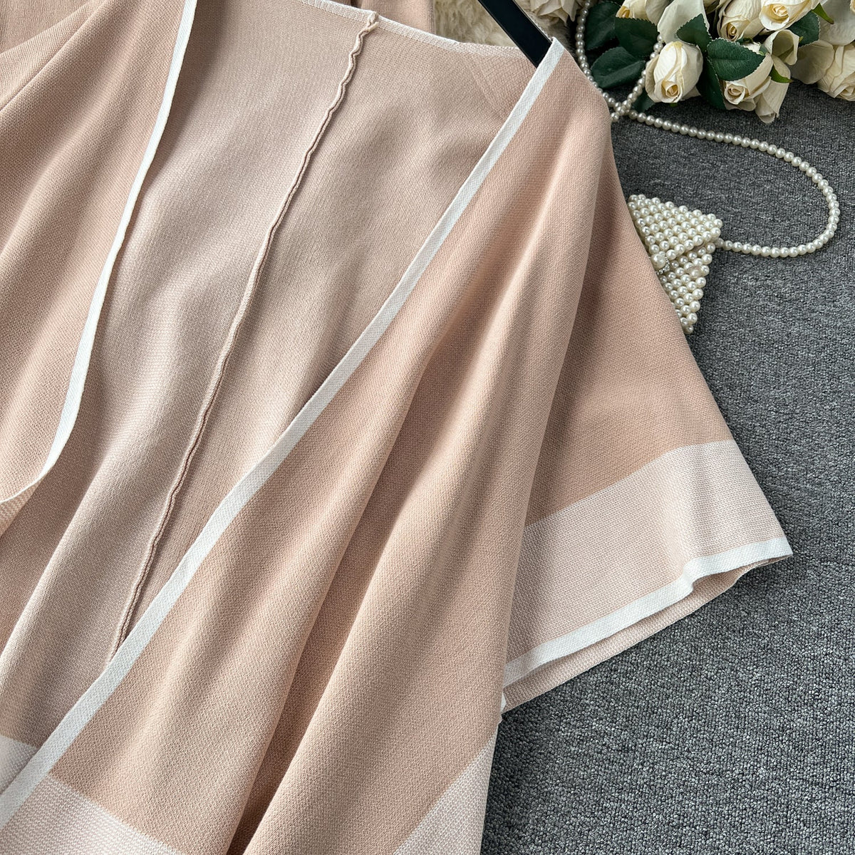 Shawl&Sweater&Trousers Casual 3Pcs