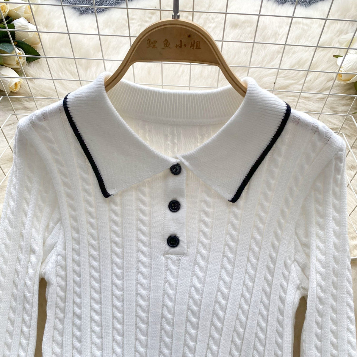 Lapeled Knitwear&Skirt Tweed 2Pcs