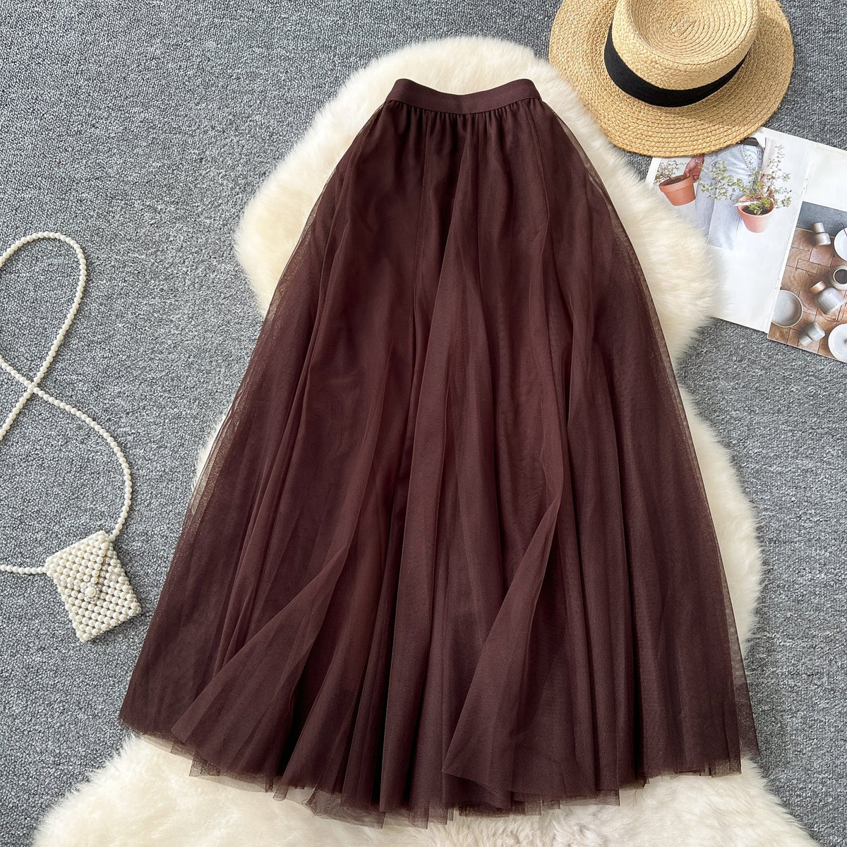 Fairy A-line Puffy Mesh Skirt