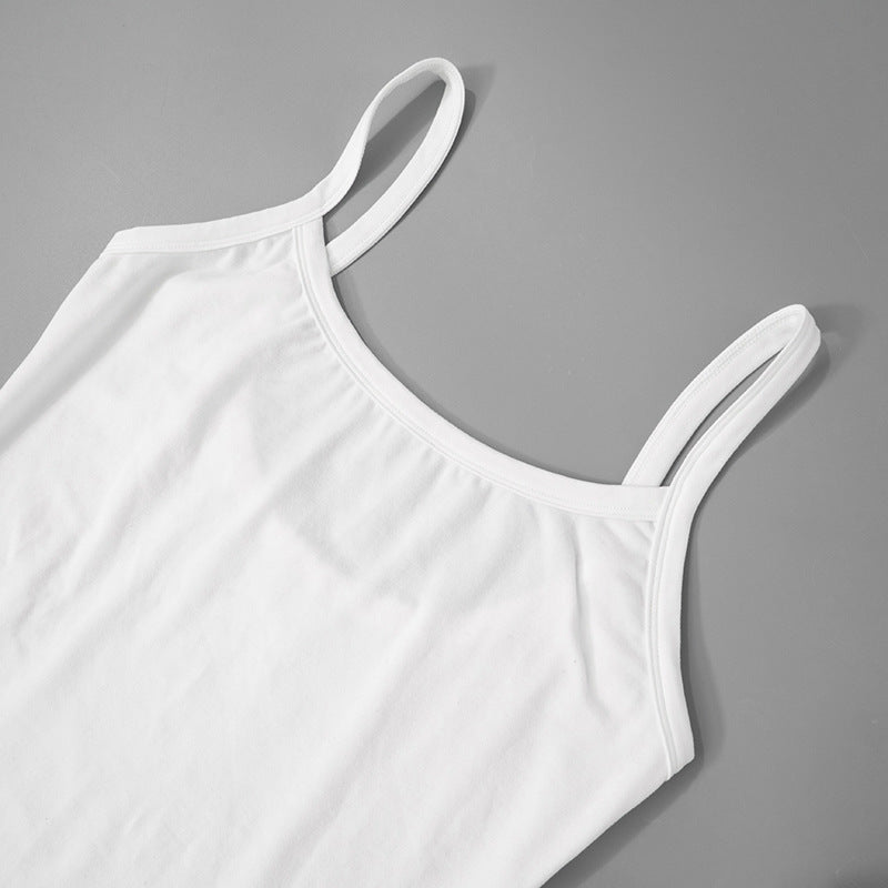 Simple Design Slim Slip Jumpsuit