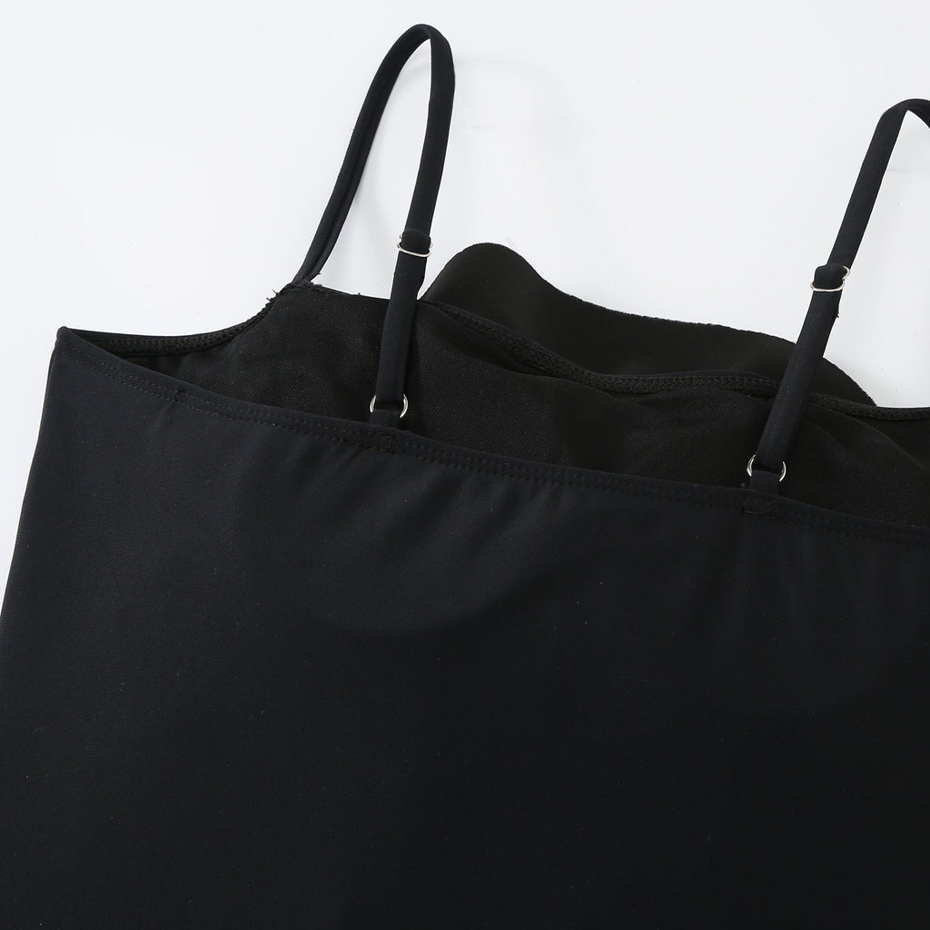 One-piece Belly-Shading Backless Swimsuit Chiffon Skirt
