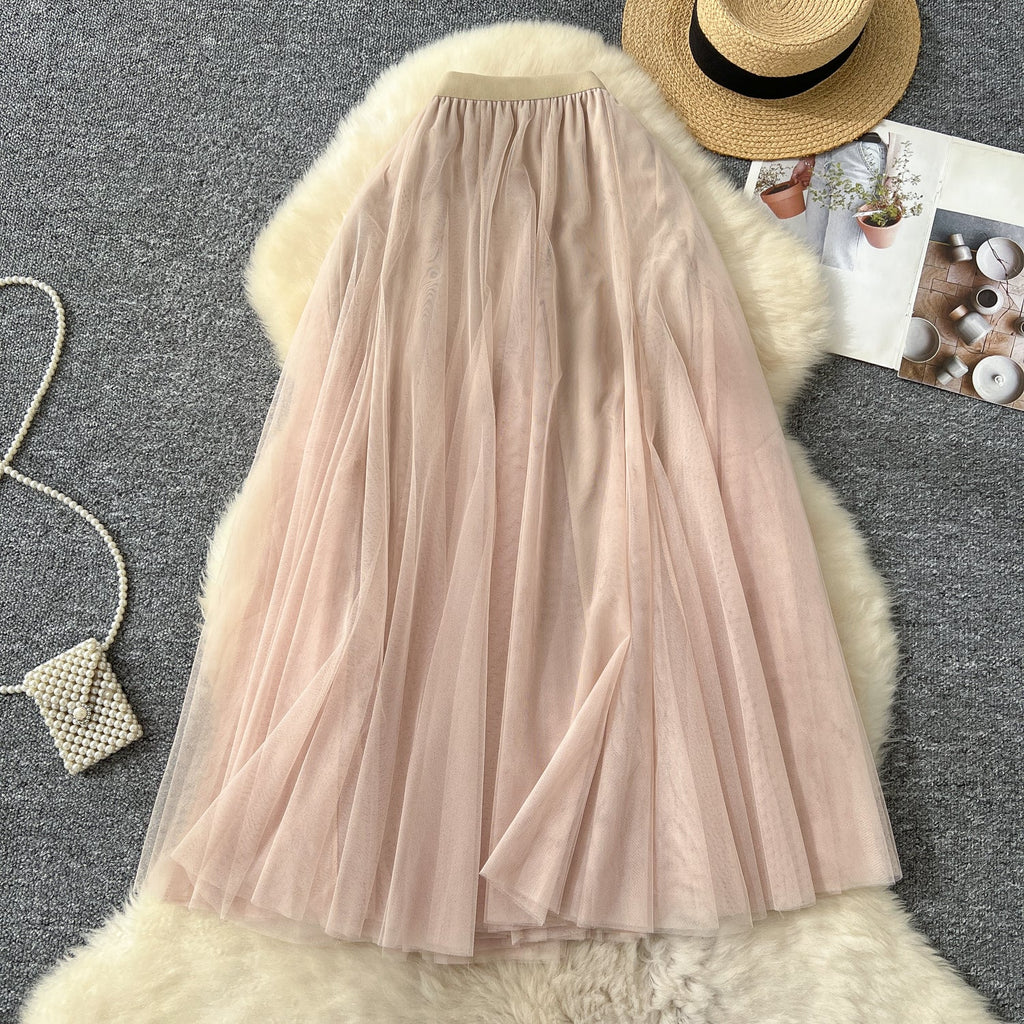 Fairy A-line Puffy Mesh Skirt