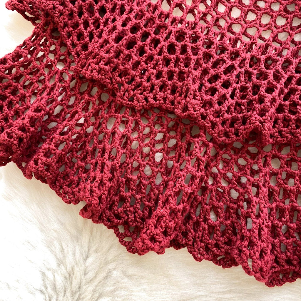 3D Camisole & Skirt Hollow Knitted 2Pcs