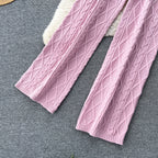 Twisted Sweater&Draped Trousers 2Pcs
