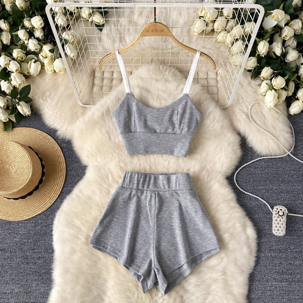 Camisole&Shorts Soft Sportswear 2Pcs