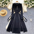 Niche Short Hoodie&Slip Dress 2Pcs
