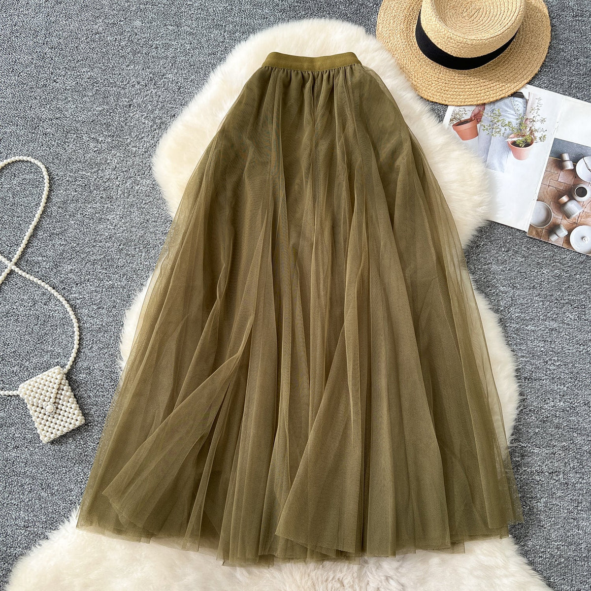 Fairy A-line Puffy Mesh Skirt
