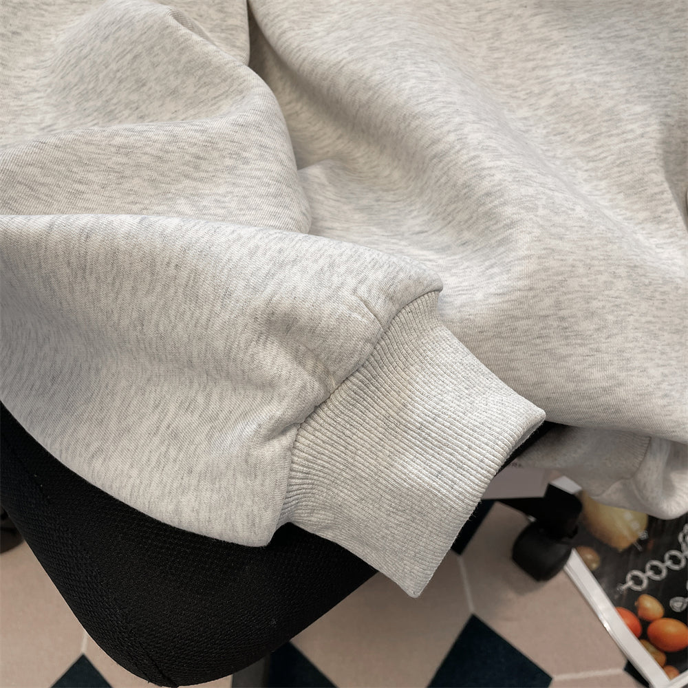 High-end Zipped Stand Collar Sweatshirt