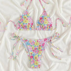 Triangle Packet Three-Point Strappy Bikini