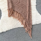Halter Bikini&Fringed Skirt Knitted 2Pcs