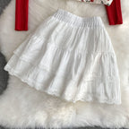 Cardigan&Floral Camisole&Skirt 3Pcs