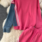 Sweatshirt&Trousers Sportswear Denim 2Pcs