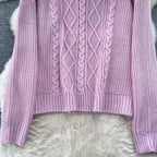 Twisted Sweater&Draped Trousers 2Pcs