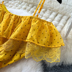 Sweetie Polka Dot Chiffon Slip Dress