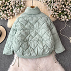 Stand Collar Short Padded Jacket